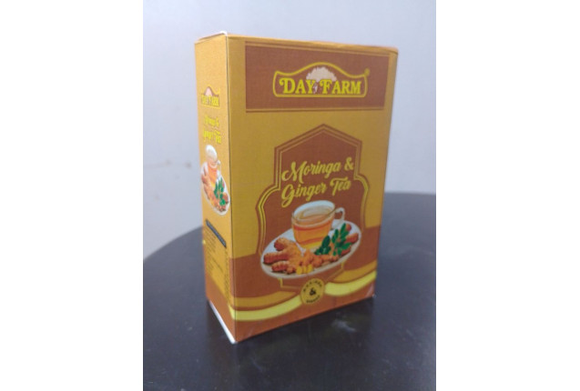 Day Farm Moringa & Ginger Tea Natural Herbal Detox & Immune Boost Tea 25Teabags - 50g x 24