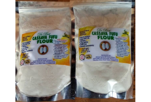 Processed Cassava Fufu Flour – Gluten-Free African Staple 1kg x 12