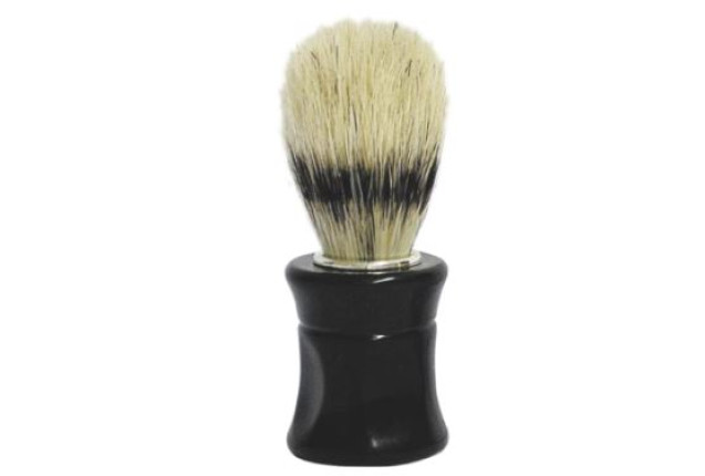 Titania's Shaving Brush – Genuine Bristle, Black Handle x 24