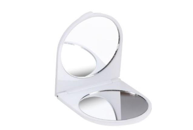 Titania's Folding Mirror – Compact Round Beauty Mirror (14 x 6 cm) x 48