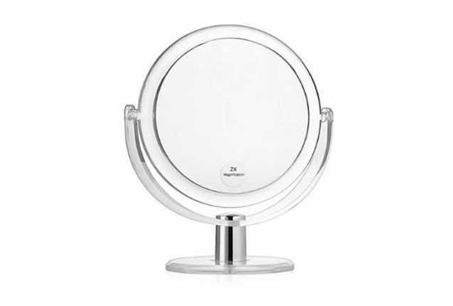 Titania's Standing Mirror – Translucent & Double Magnifying x 12