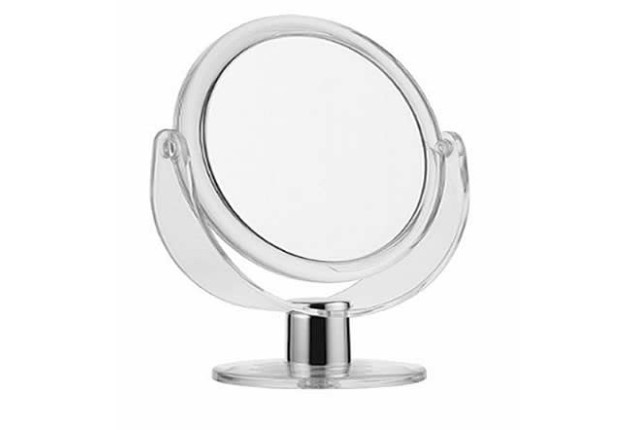 Titania's Compact Standing Mirror – Plain & Double Magnifying x 6