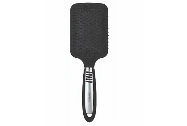 Paddle Hair Brush – Black Plastic (25 cm) x 6