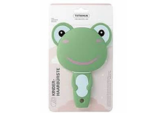 Titania's Children’s Hair Brush – Fun Frog Design x 6