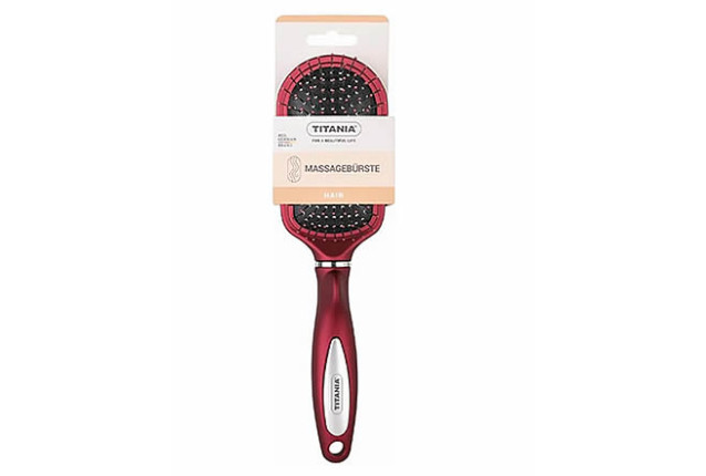 Titania Pocket Brush – Red Hair Brush (17.5 cm) x 12
