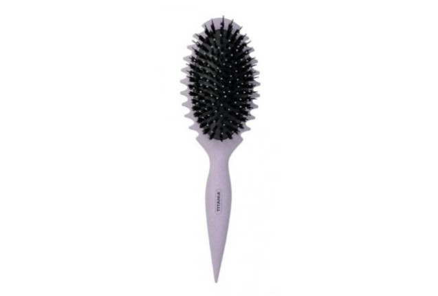 Lift and Define Curl Brush in Wheat Straw - Purple (25 cm) x 12