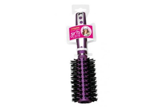 Round Hair Brush with Nylon & Genuine Bristles x 12