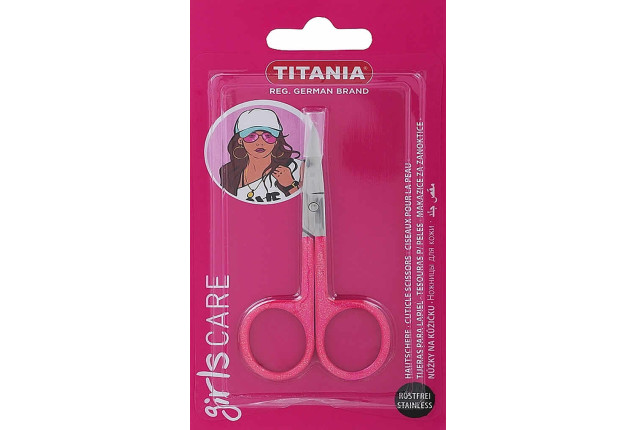 Cuticle Scissors with Pink Glitter Handle x 24