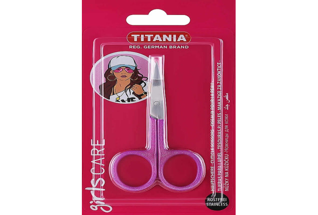 Precision Cuticle Scissors with Lilac Glitter Handle x 24