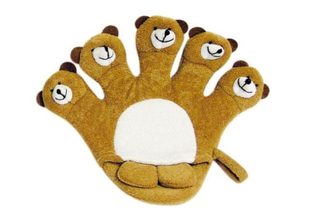 Soft and Fun Bath-Glove “BEAR” x 12
