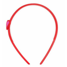 Headband "HEART" – Stylish Red Hair Accessory x 6