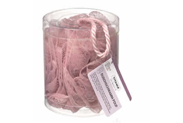 Titania's Shower Sponge Pouf – Assorted Colours x 12