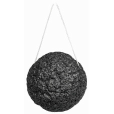 Titania Konjac Sponge "BAMBOO CHARCOAL" x 6