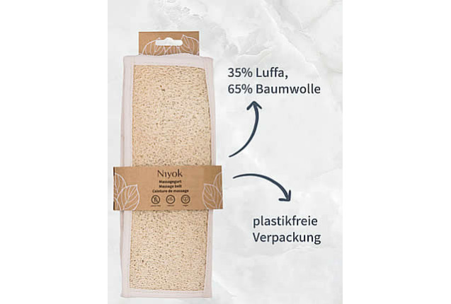 Niyok Massage Belt with Loofa & Cotton