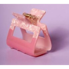 Claw Clip Squared Acetate – Pink Yellow 