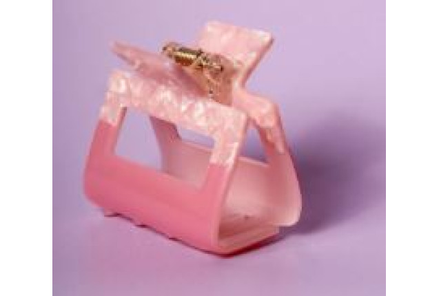 Claw Clip Squared Acetate – Pink Yellow x 6