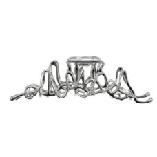 Metal Silver Claw Clip – Wild 
