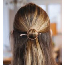 Gold Hair Clip – Metal "Circle&quot