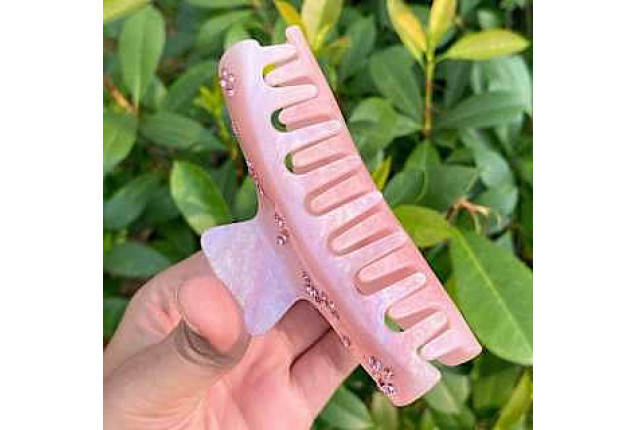 Claw Clip Acetate – Squared 3D Design x 6