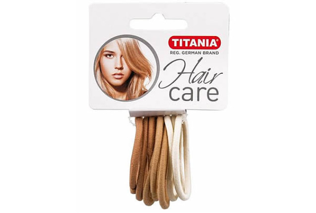 Titania Hair Elastics – Mixed Brown (9 pcs) x 6