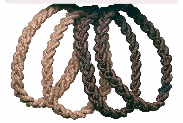 Titania Braided Hair Elastics (4 pcs) x 6