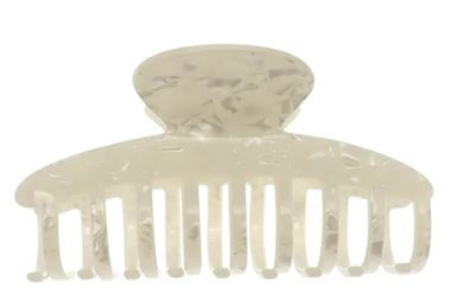 Claw Clip Acetate Pearly White – 10 cm x 6