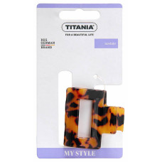 Claw Clip Acetate Squared Brown Black – 5 cm x 6