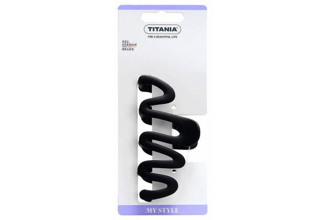 Titania Claw Clip Acrylic – Wave Beige Black x 6
