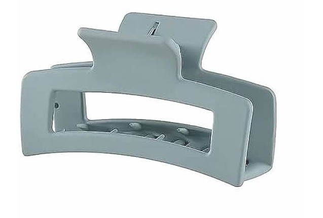 Claw Clip Squared Acrylic – Gray Beige x 6