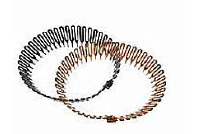 Zickzack Hair Bands – Black & Brown (2pcs) x 6