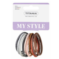 Titania Hair Elastics – Assorted Colors (10 pcs) x 6