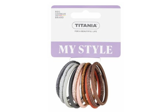 Titania Hair Elastics – Assorted Colors (10 pcs) x 6