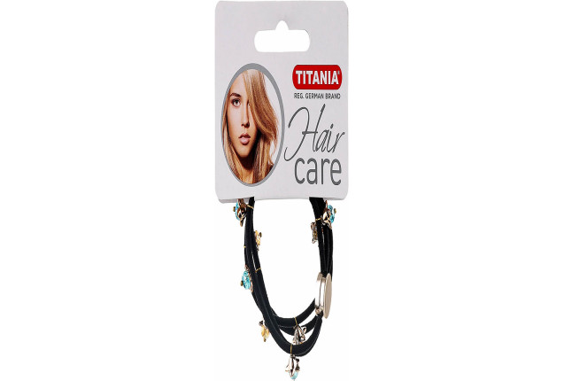 Hair Elastics “Crown” – Black x 6