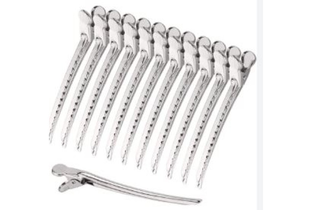 Titania Claw Clip Acetate Black White x 6