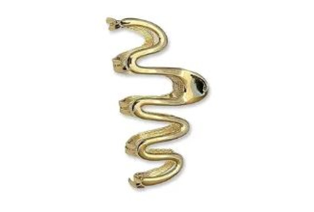Claw Clip Metal Wave Gold – Elegant Hair Accessory x 6