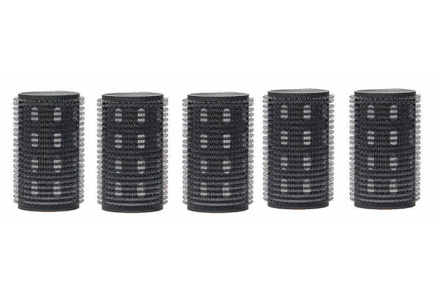 Bur-Curler Aluminium Core | 40 mm Diameter, Black Grey (4 pcs) x 5