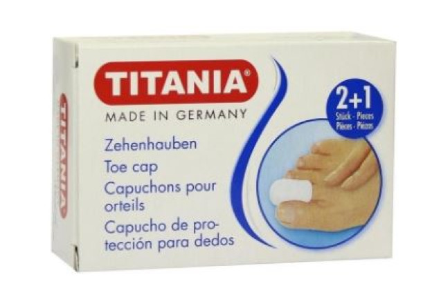 Titania Foot Care Toe Caps (2 small + 1 big pc in box with eurohole) x 12
