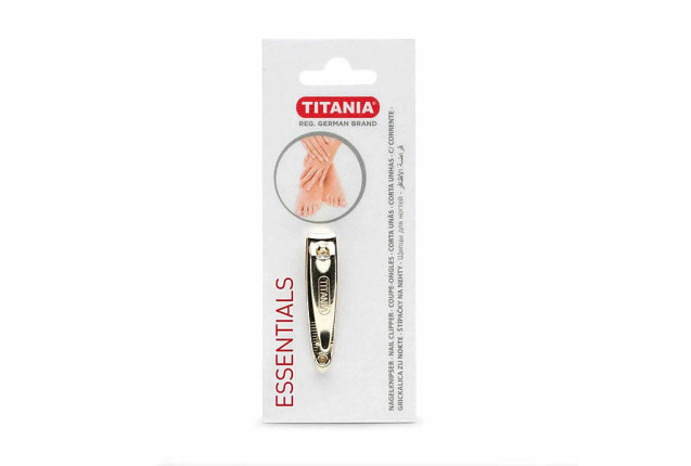 Titania Nail Clipper – Small Gold Plated with File x 24