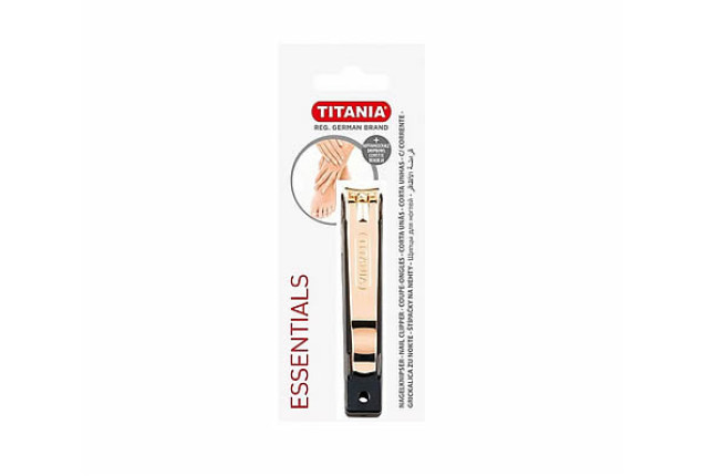 Titania Toe Nail Clipper – Gold Plated with Drip Bowl (9cm) x 24