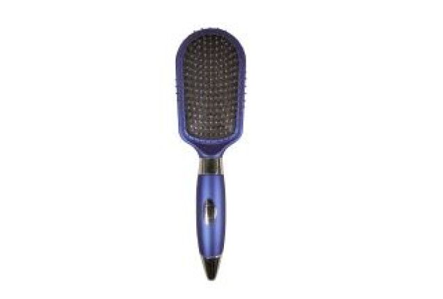 Premium Massage Brush – Satin Blue, 11 Rows (24 cm) x 12