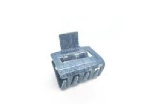 Squared Acrylic Denim Claw Clip – 10 cm x 6