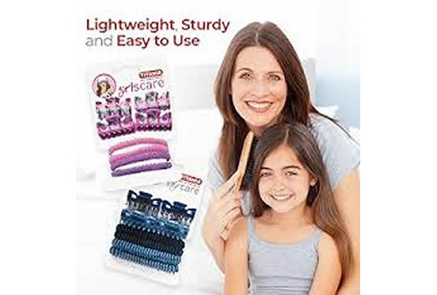 Classic Claw Clip Acrylic Light Blue – 9 cm (1pc) x 6