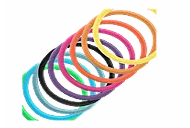 Colorful Elastics "Mix" – Assorted Hair Bands (20 pcs.) x 6