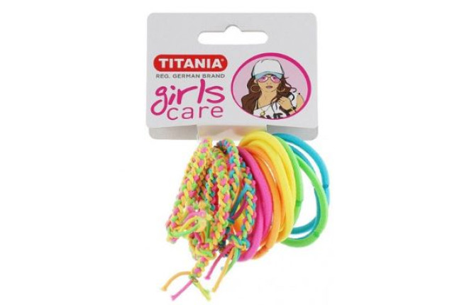 Colourful Hair Elastics – Set for All Hair Types (14 pcs) x 6
