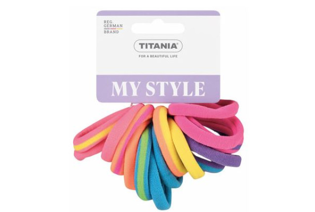 Terry Ponyholder "Mix" – Colorful Hair Elastics (16 pcs) x 6