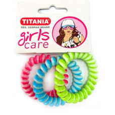 Spiral Hair Tie Set – Metallic Colors (3