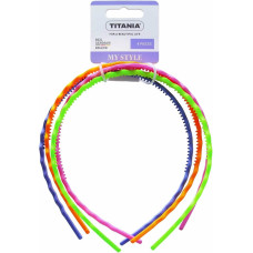 Zigzag Colourful Matt Head Bands – 4 pcs Set x 6