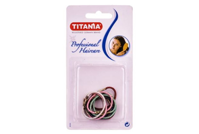 Small Elastics with Metal – 12 pcs. Hair Ties | Different Colour Combination x 6