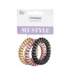 Spiral Hair Tie – Fabric Covered (3 pcs) x 6
