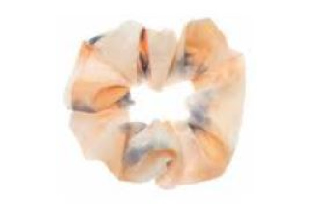 Scrunchie Tie Dye Pastel Apricot-Gray x 6